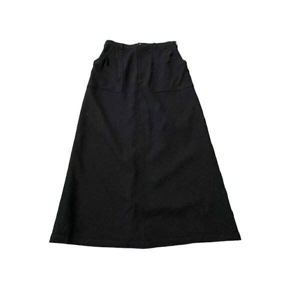 Vintage Y’s Yohji Yamamoto Black wool midi skirt, One size - Picture 4 of 12